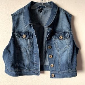 Hwy Jeans Women’s Denim Cropped Tank Top Size L